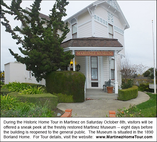 The restored Martinez Museum in the 1890 Borland Home in Martinez, California.